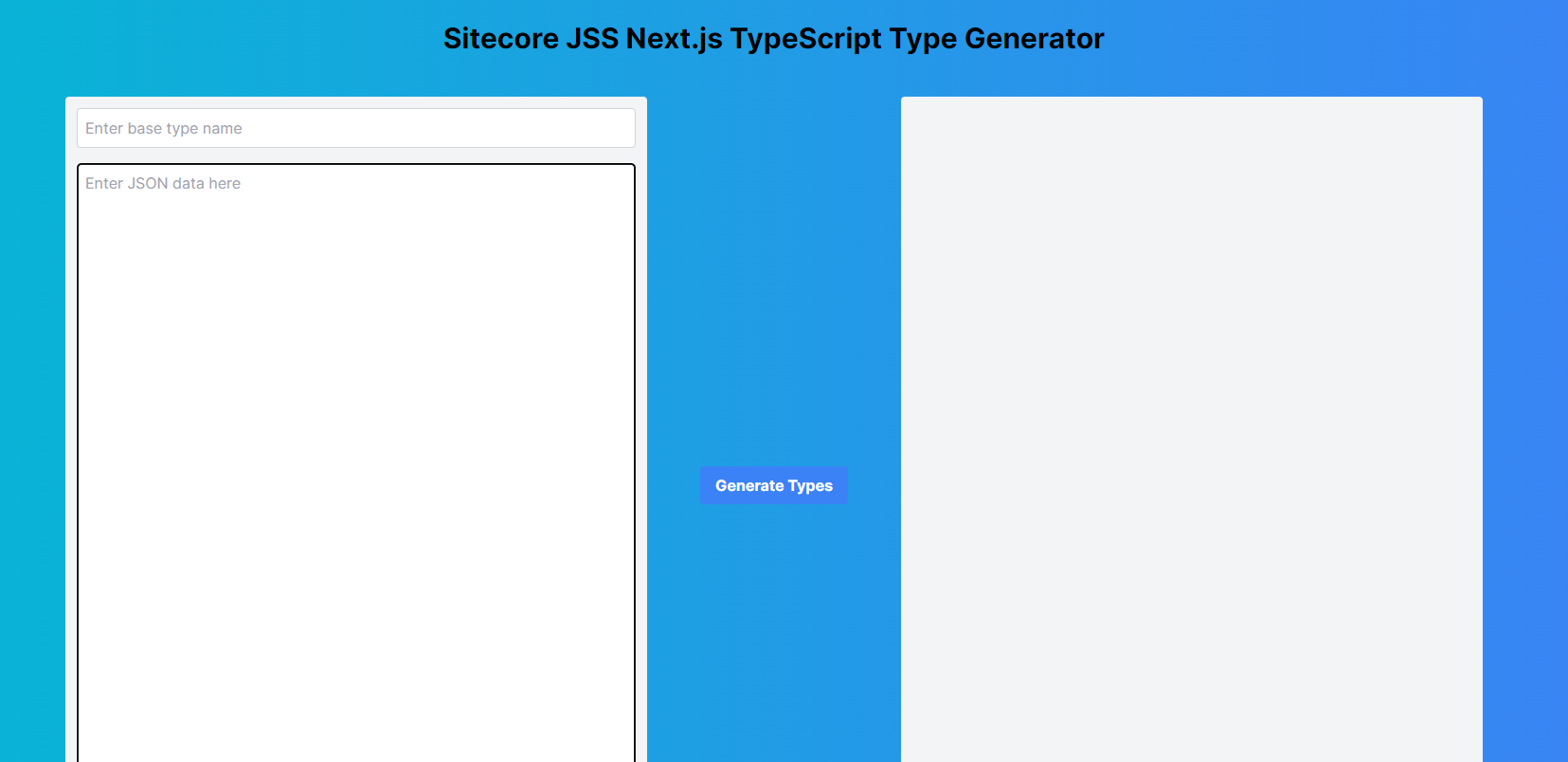 Sitecore JSS Next.js TypeScript Type Generator